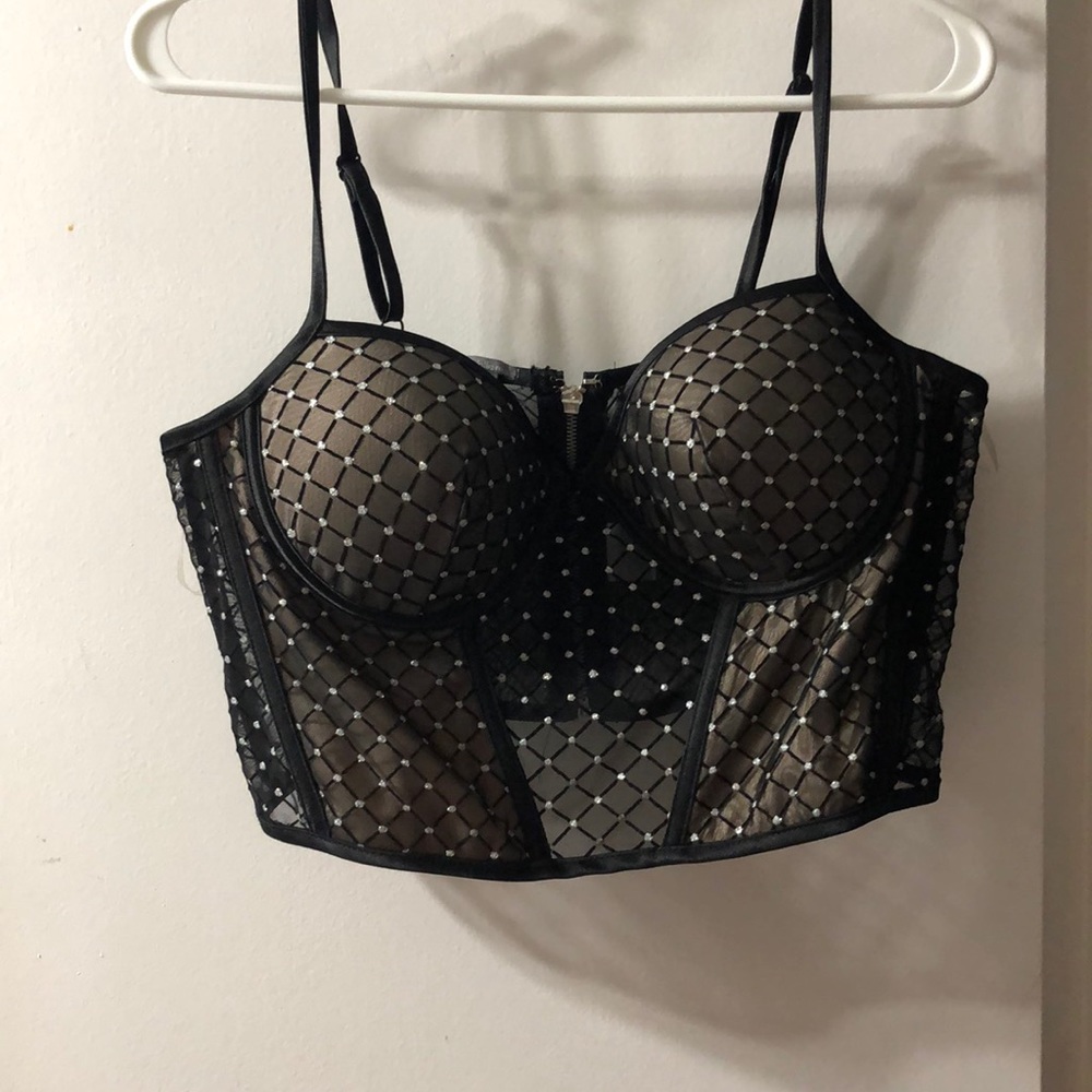 Sparkling crop top